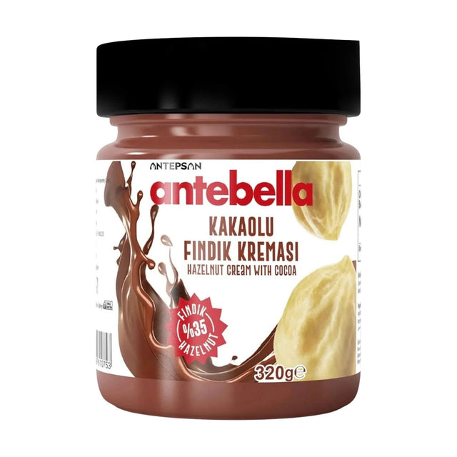 Antebella cocoa hazelnut cream (Kakaolu Findik Kremasi), 320 g jar