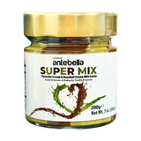 Antebella Super Mix pistachio cream and cocoa hazelnut cream, 200 g jar
