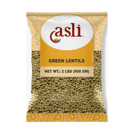 Asli Green Lentils 907 g - front of pack