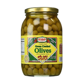 Ziyad Country Style Green Cracked Olives - 48 fl oz