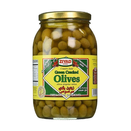 Balady Green Cracked Olive, 48 oz