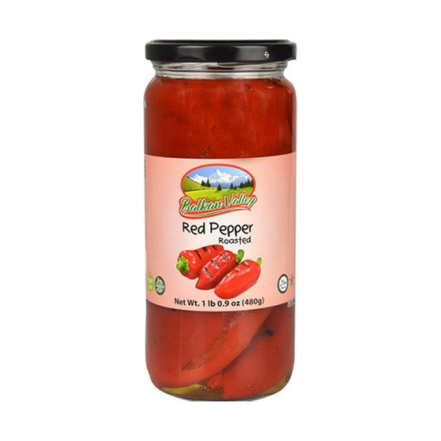 Balkan Valley Red Roasted Pepper 480 g - front of pack