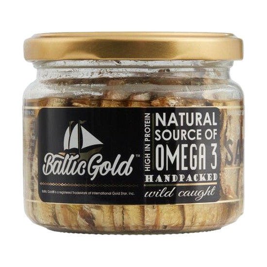 Baltic Gold Brisling Sardines in Oil, 8.8 oz