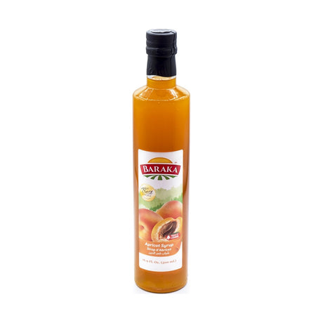 Baraka Apricot Syrup Drink Bottle Kamareddine 500 ml - front of pack