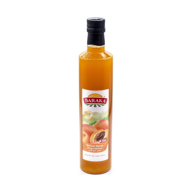 Baraka Apricot Syrup Drink Bottle Kamareddine 500 ml - front of pack