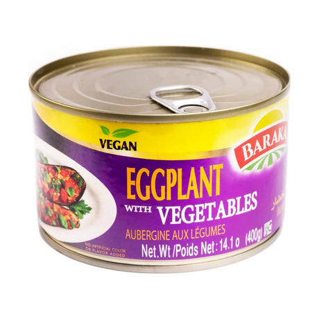 Baraka Eggplants with Diced Vegetables Imam Bayildi 397 g - front of pack