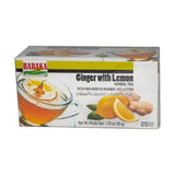 Baraka Ginger With Lemon Herbal Tea, 25 Tea Bags