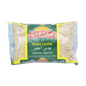 Baraka Green Lentils 908 g - front of pack