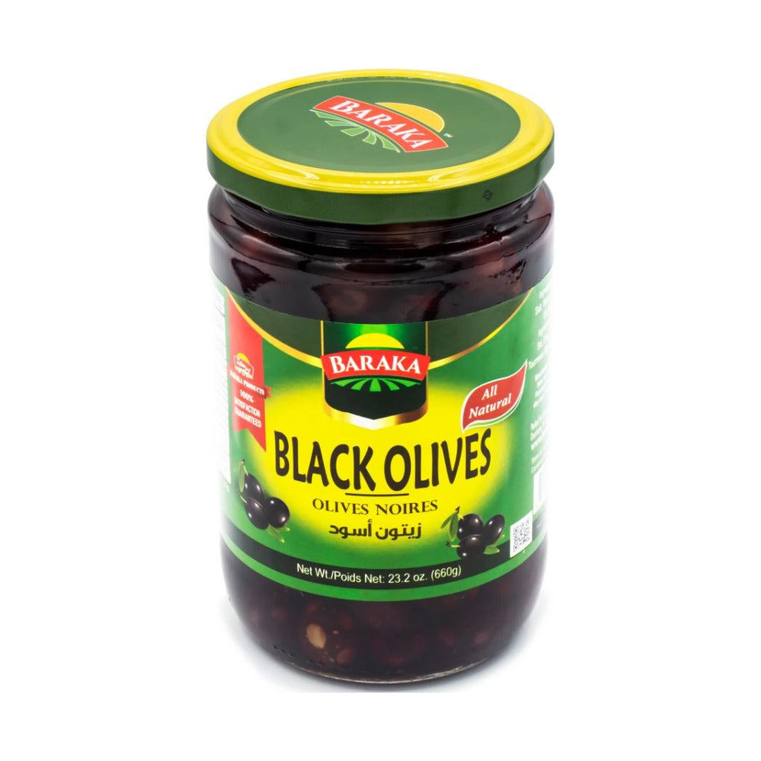 Baraka Olives Black 660 g - front of pack
