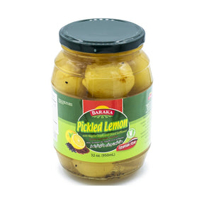 Baraka Pickled Lemon with Nigella Seeds & Dried Safflower Egyptian Style 950 g - front of pack