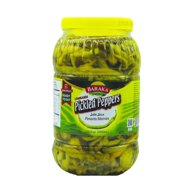 Baraka Pickled Peppers Lombardi 3 L - front of pack