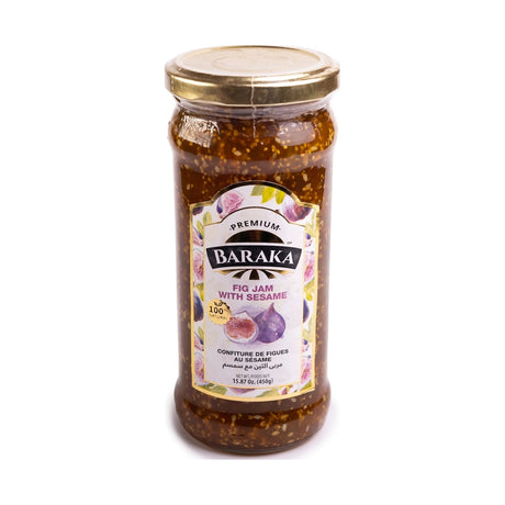 Baraka Premium Fig Jam with Sesame 450 g - front of pack