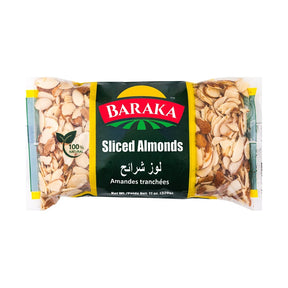 Baraka Sliced Natural Almonds 320 g - front of pack