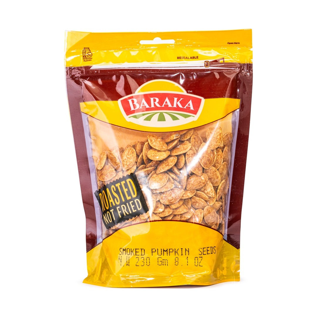 Baraka Smoked Pumpkin Seeds 230 g - front of pack