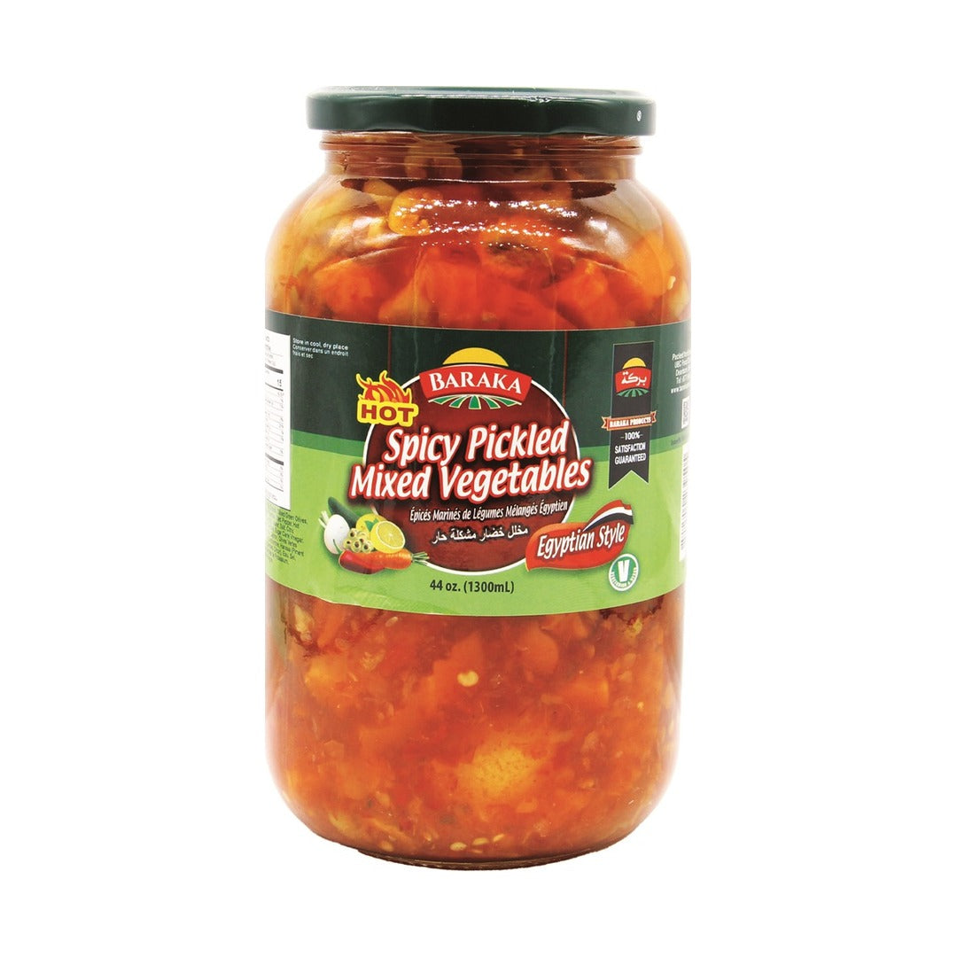 Baraka Spicy Pickled Mixed Vegetables Egyptian Style 1.3 kg - front of pack