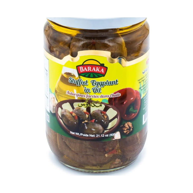 Baraka Stuffed Eggplant Makdous 600 g - front of pack