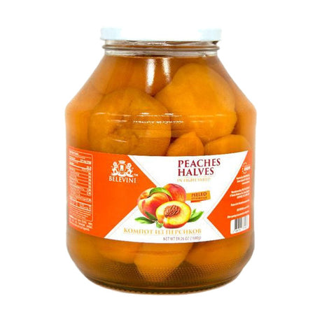 Belevini Half Peaches in Light Syrup, 1680 g