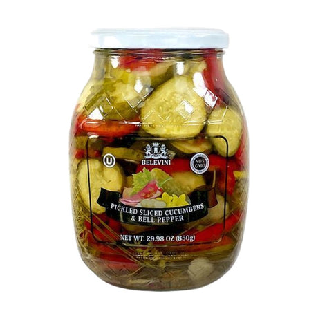 Belevini Sliced Cucumber & Bell Pepper Pickle, 29.98 oz