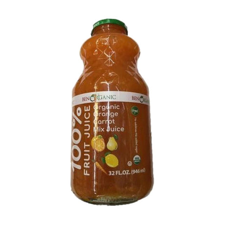 Ben Organic orange carrot juice, 32 oz