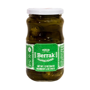 Berrak Hot Pepper Pickled Jalapeño 370 ml - front of pack
