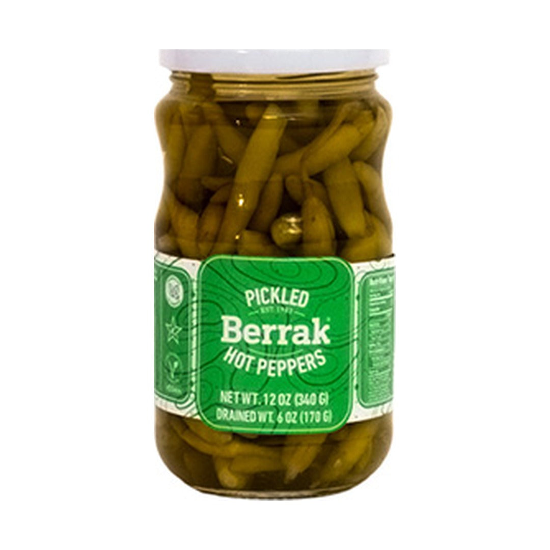Berrak Hot Pepper Pickles 370 ml - front of pack