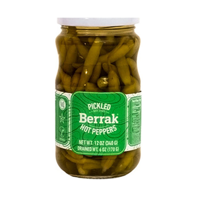 Berrak Hot Pepper Pickles 370 ml - front of pack