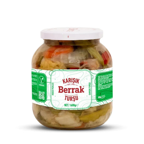Berrak Mixed Pickles (Karışık Turşu) 1600 g - front of pack