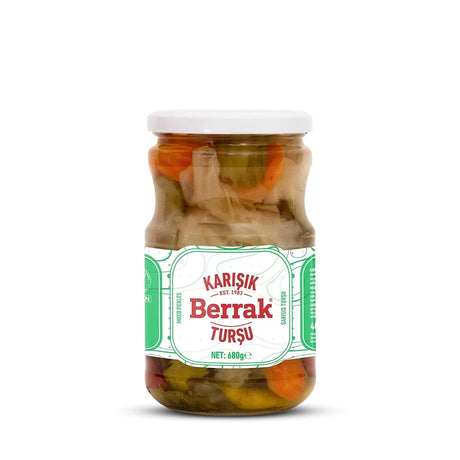 Berrak Mixed Pickles 720ml Glass - front of pack