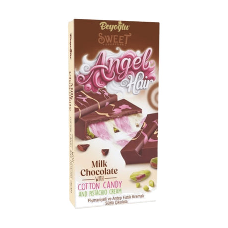Beyoglu Angel Hair Chocolate with Cotton Candy and Pistachio Cream, 170 g