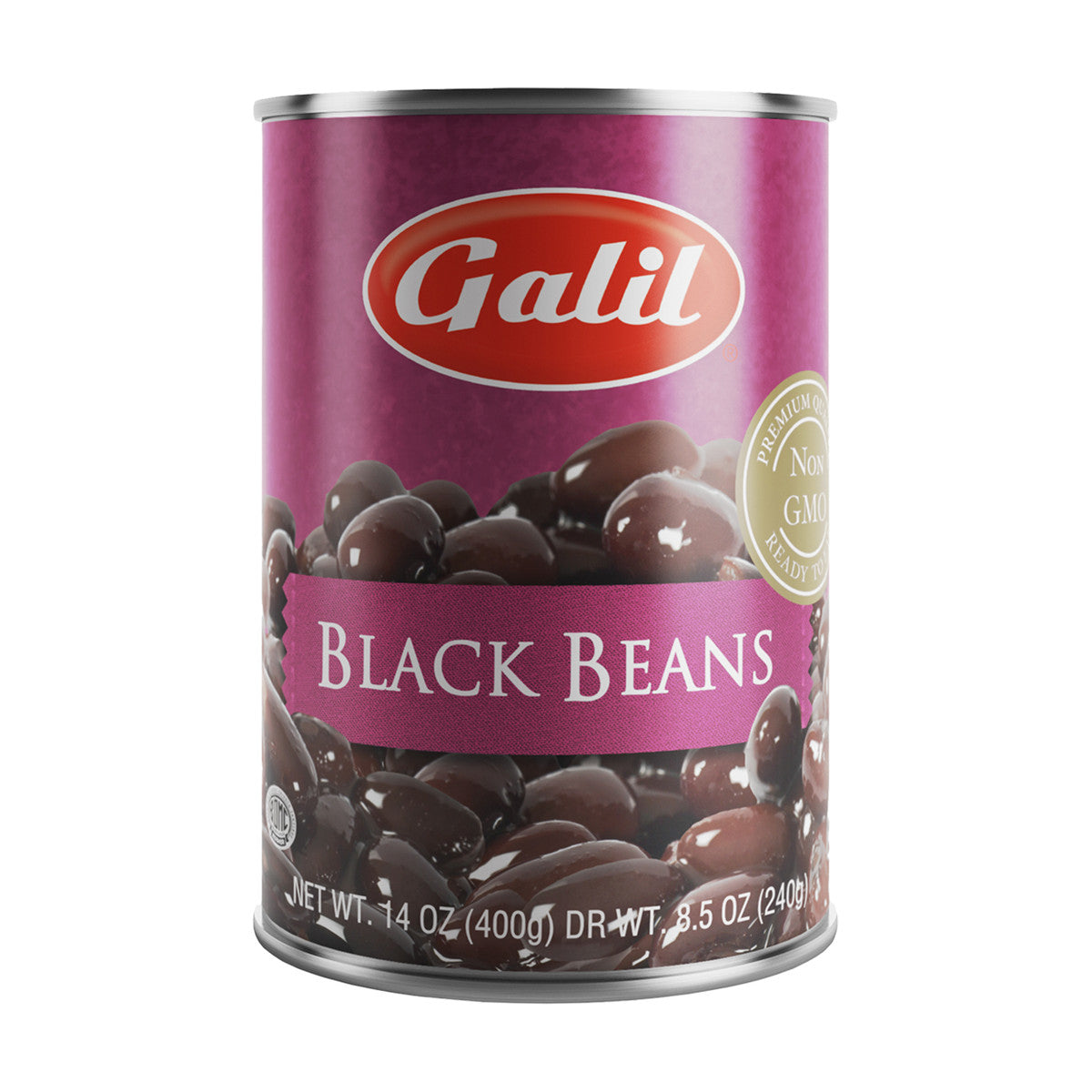 Galil Black beans, 14 oz