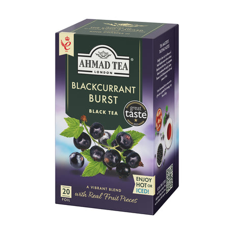Ahmad Tea Blackcurrant Burst Black Tea - 20 Tea Bags