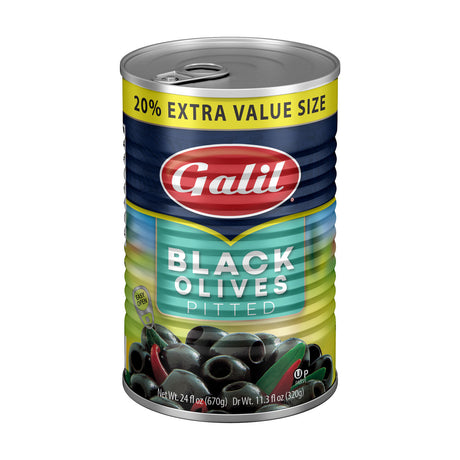 Galil Black Olives Pitted - 670 g