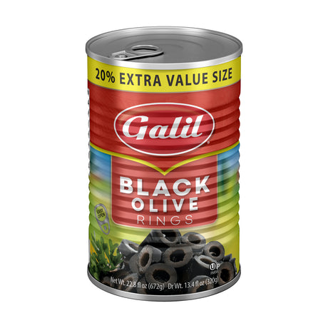 Galil Black Olives Rings, 23 oz