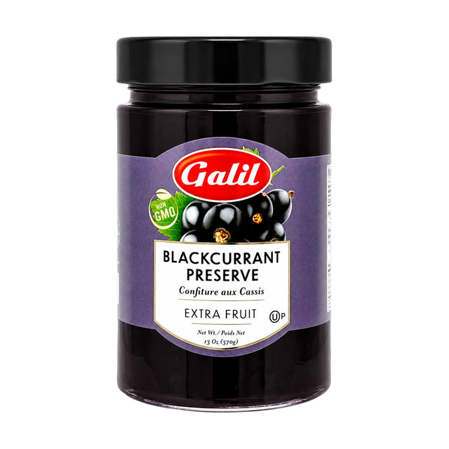 Galil Blackcurrant Preserve, Fruit Jam 370 g