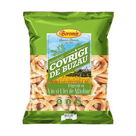 Boromir Covrigi de Buzau Pretzels (Seasoned with Wine & Olive Oil), 200 g