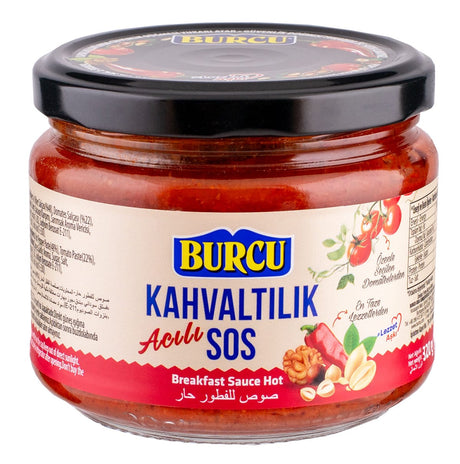 Burcu Kahvaltılık Acılı Sos Breakfast Sauce Hot 320 g - front of pack