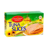 California Garden Tuna Sunflower Oil Sliced 120 g - front of pack