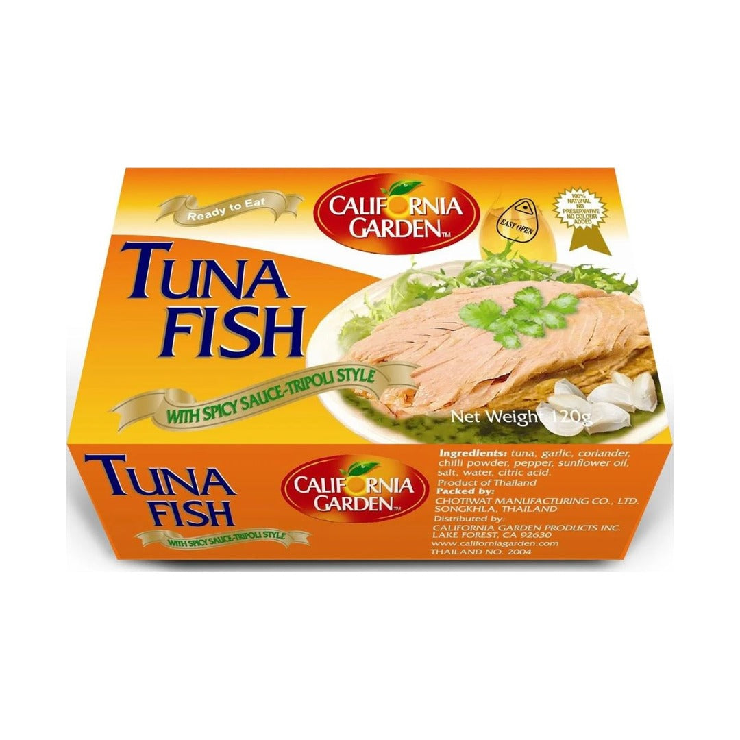 California Garden Tuna Tripoli Style Sliced 120 g - front of pack