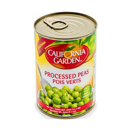 California Garden Green Peas Canned 400 g - front of pack