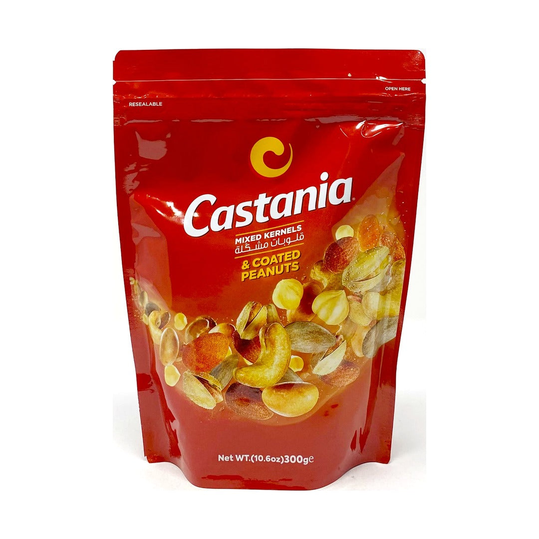 Castania Mixed Kernels and Coated Peanuts 300 g - front of pack