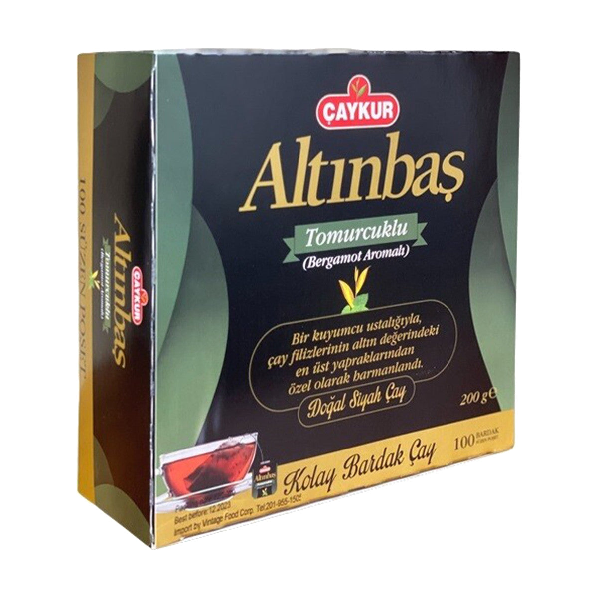 Çaykur Altınbaş Earlgrey (bergamot) Süzen Poşet Çay, 200 g