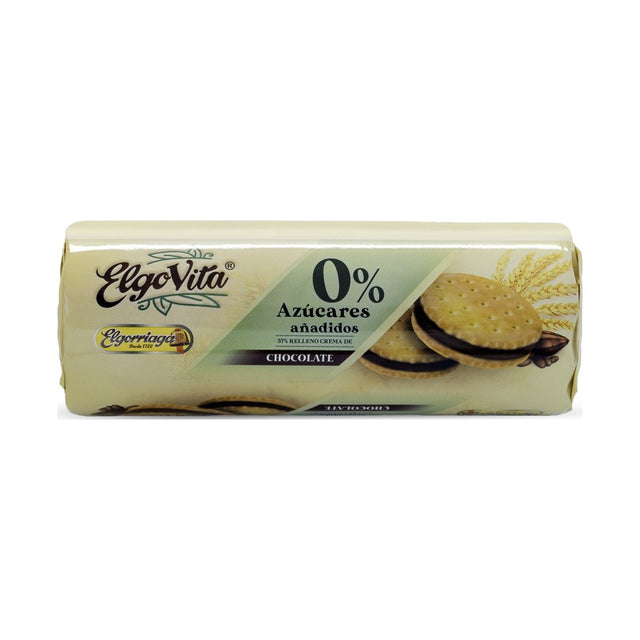 Chocolate Sandwich Biscuits No-Sugar Added 180 g - front of pack