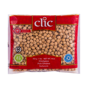 Clic Chickpeas 454 g - front of pack