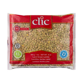 Clic Laird Green Lentils 454 g - front of pack