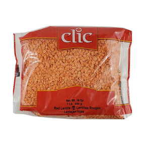 Clic Red Split Lentils 454 g - front of pack