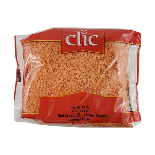 Clic Red Split Lentils 454 g - front of pack