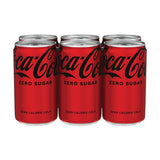 Coca-Cola Cola, Zero Sugar, 6 x 7.5 fl oz