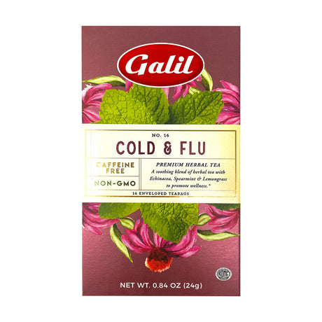 Galil Herbal Tea with Echinacea, Spearmint & Lemongrass, 0.84 oz