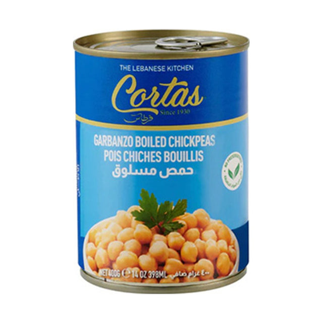 Cortas Garbanzo Boiled Chickpeas 396 g - front of pack