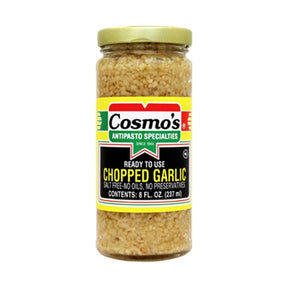 Cosmo's Chopped Garlic 226 g - front of pack